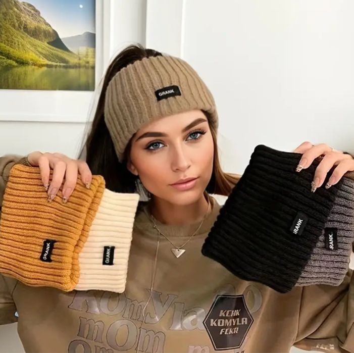 Modna opaska do wtosów dla kobiet, styl jesien-zima