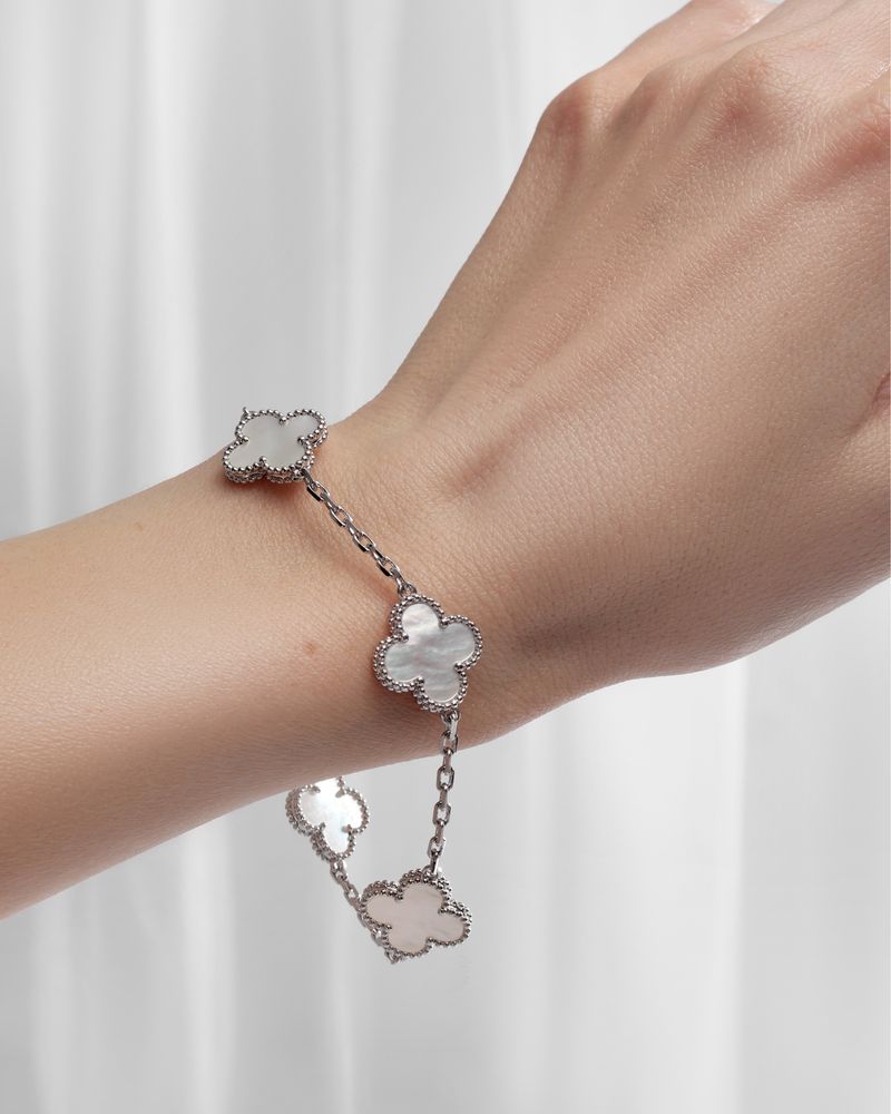 Браслет Van Cleef & Arpels | перламутр, онікс, малахіт