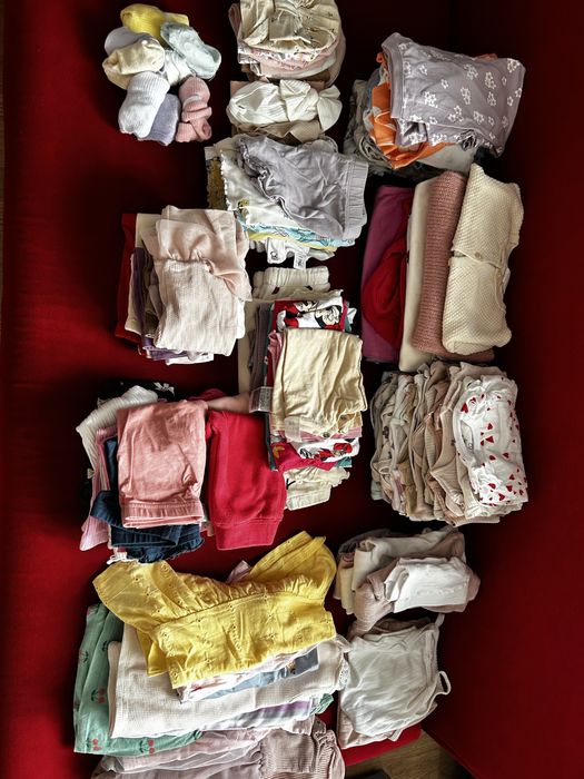 Duży zestaw ubrań dla dziewczynki