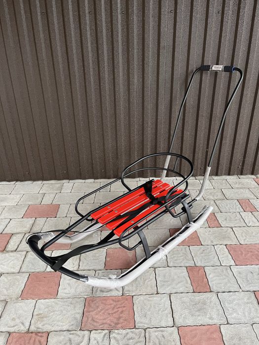 Санки Спрінтер дитячі сани з ручкою та ремінцем нові сани