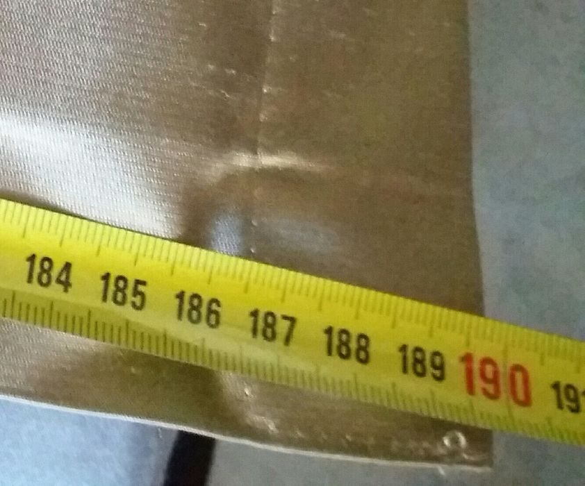 Cortinado grande novo seda selvagem com BLACK OUT 2,40x1,90 cm