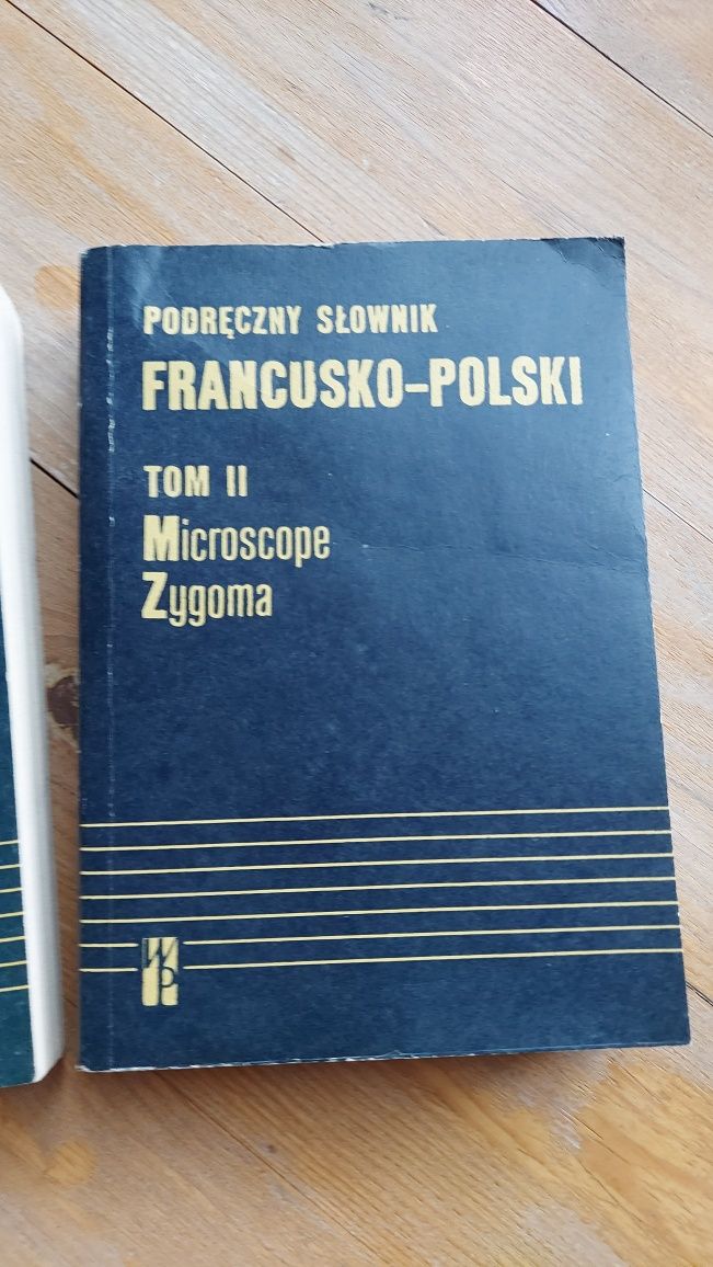 Unikatowy słownik francusko-polski rok wydania 1982 dwa tomy WP