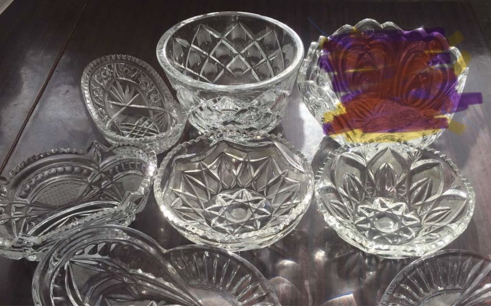 Вази кришталеві в ідеальному стані