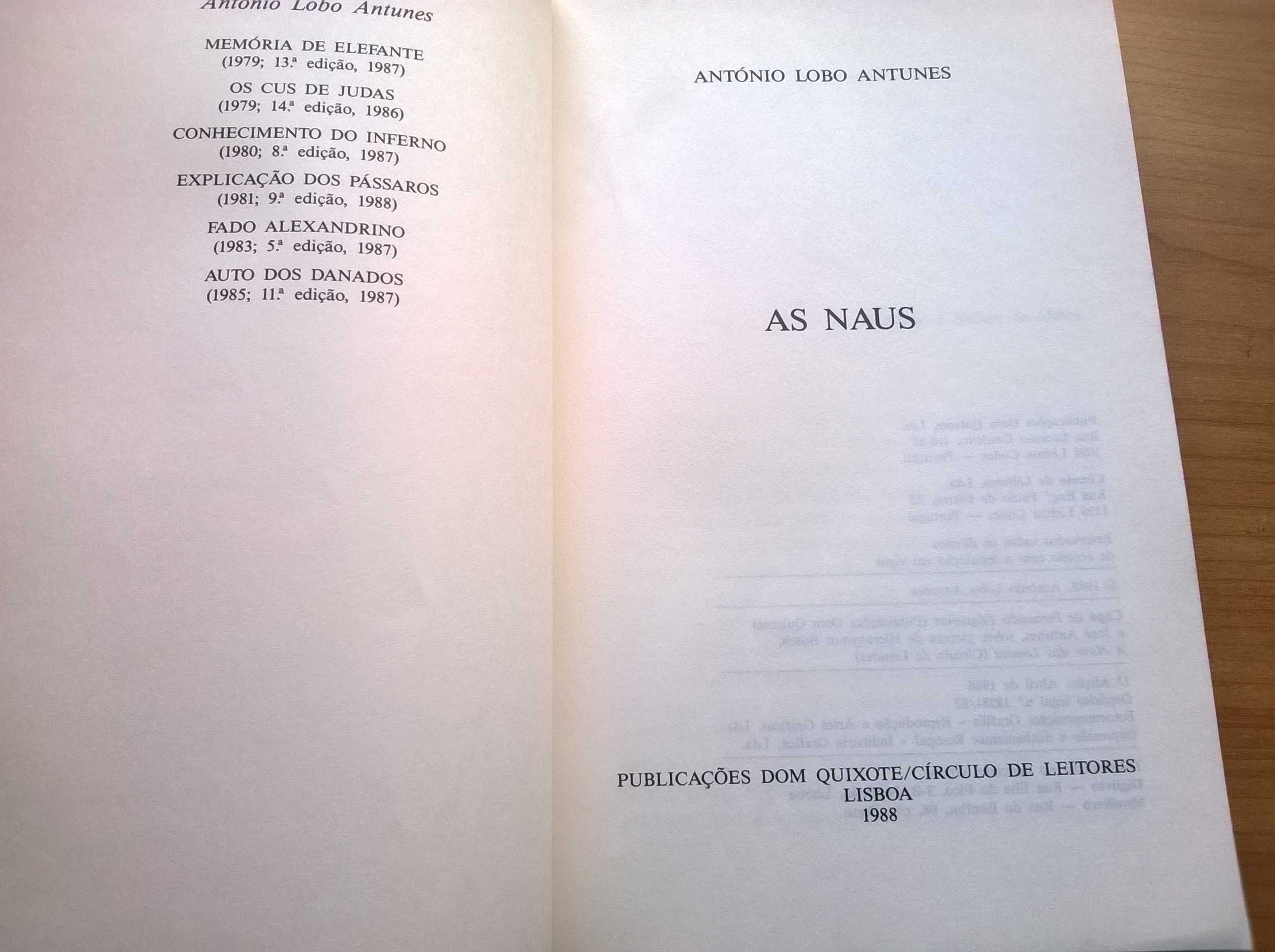 As Naus (1.ª ed.) - António Lobo Antunes