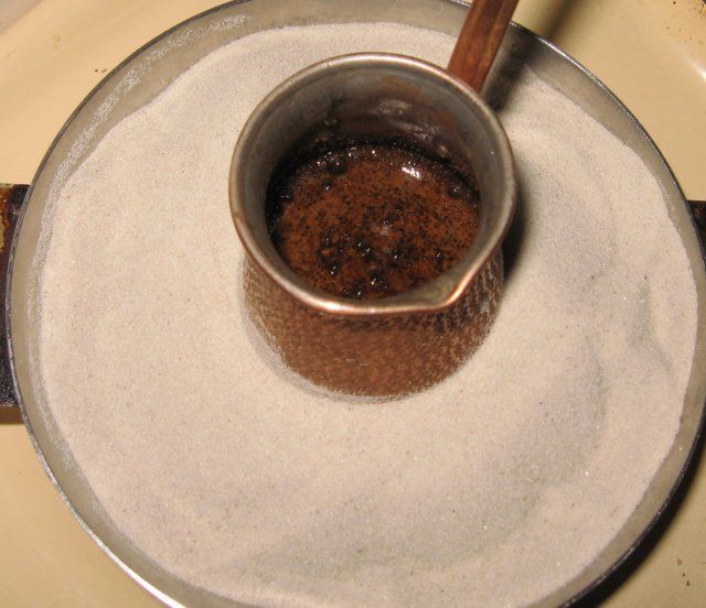Песок для приготовления кофе