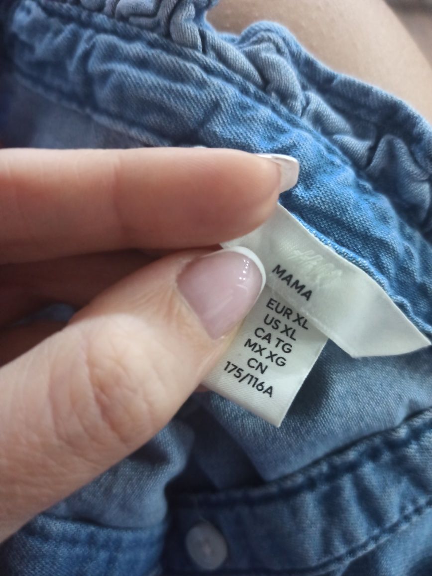 H&M Mama jeansowa sukienka 100% bawełna r. Xl