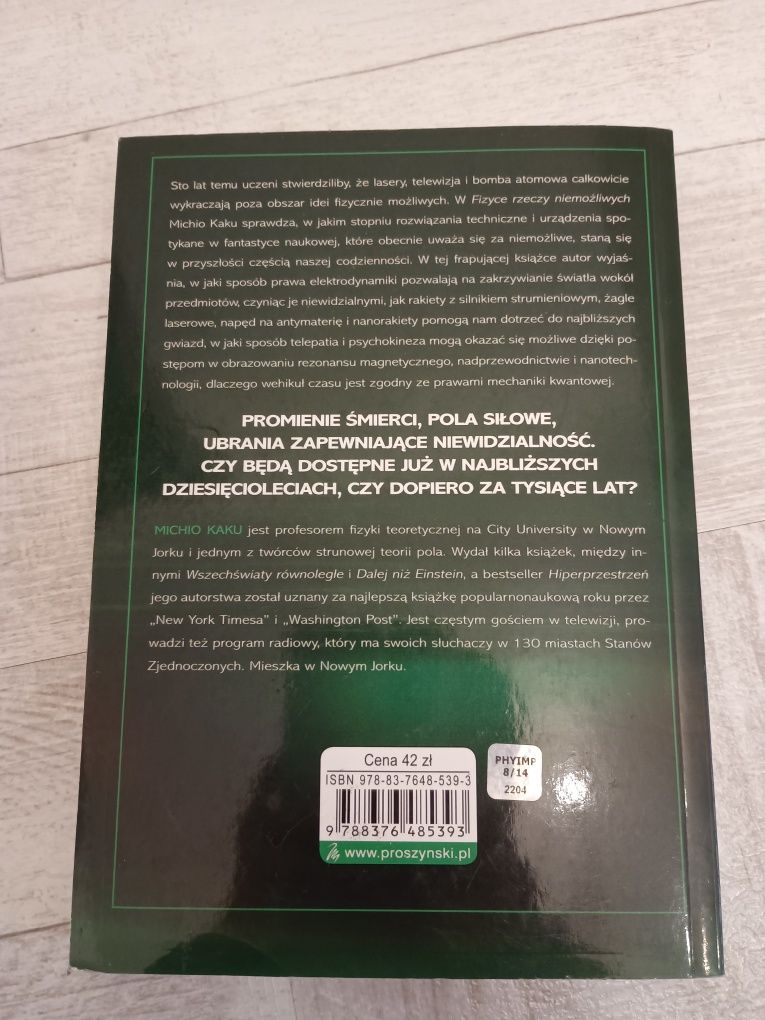 Książka "Fizyka rzeczy niemożliwych