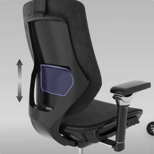 Krzesło Biurkowe Ergonomiczne BS12-PRO (BS12-PRO) używane czarne
