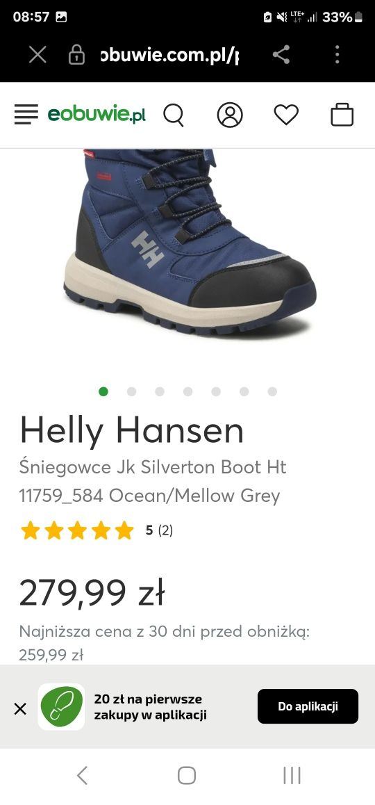 Buty śniegowce HH Helly Hansen 28