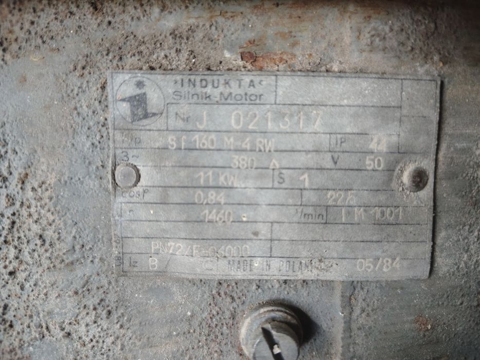 Silnik elektryczny na wózku 11 kw