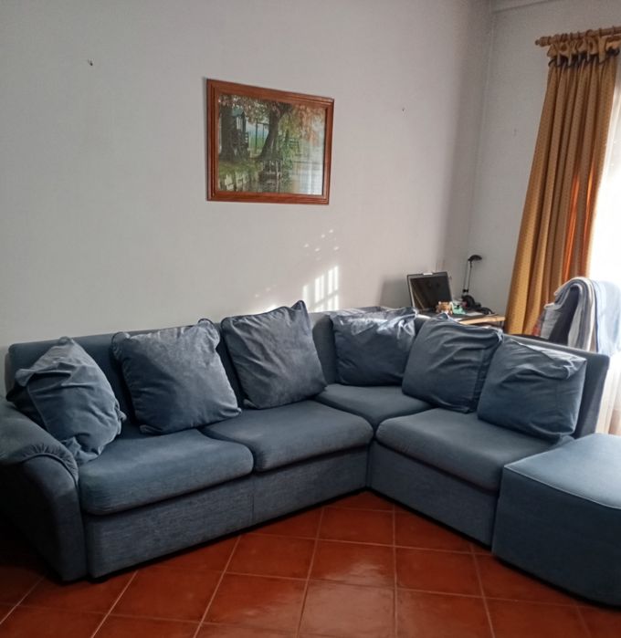 Sofá chaise longue com cama francesa