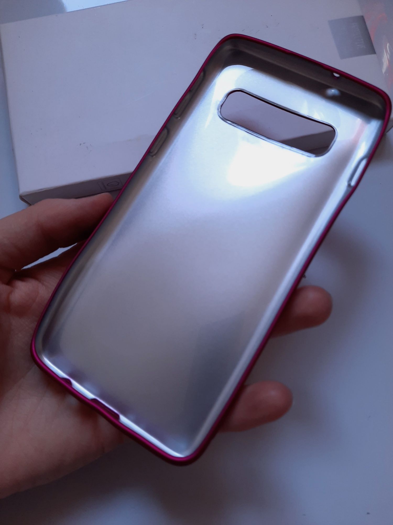 Etui na Samsung s10 różowy silikonowy