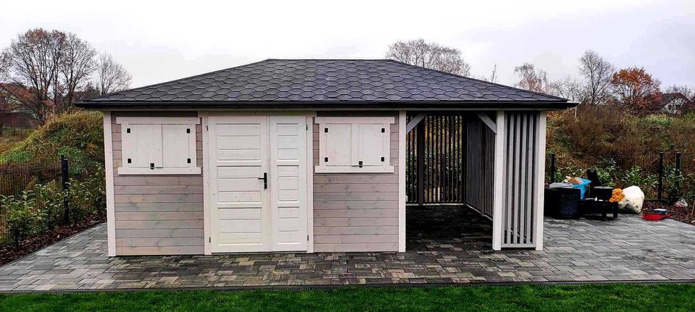 Domek letniskowy, ogrodowy, narzędziowy, drewniany, altana, altanki