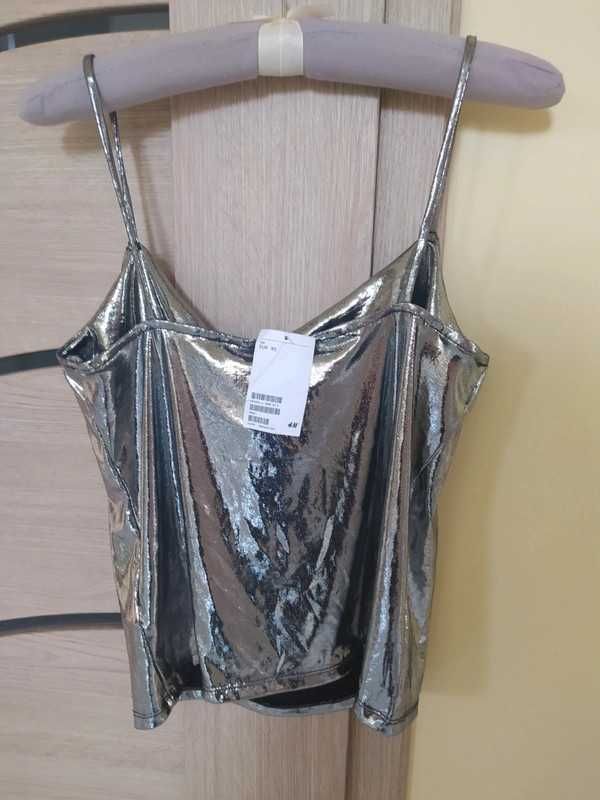 Bluzka z falą,Nowa.H&M