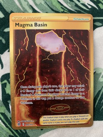 Pokemon karta TCG magma basin 185/172 secret rare brilliant stars