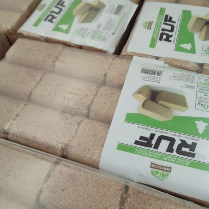 Dowóz gratis Brykiet kominkowy opałowy RUF debowo sosnowy czysty tward