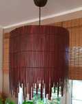 Lampa Ikea bambusowa duża
