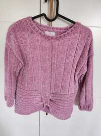 piękny sweterek różowy rozm. 128