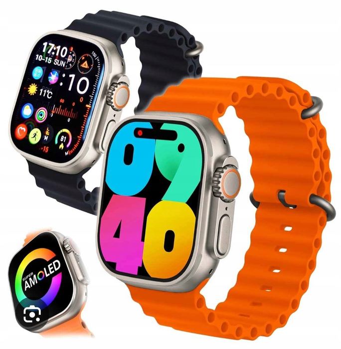 Smartwatch Hk10 Ultra 3 49Mm + Pasek I Folia Ochronna Gratis