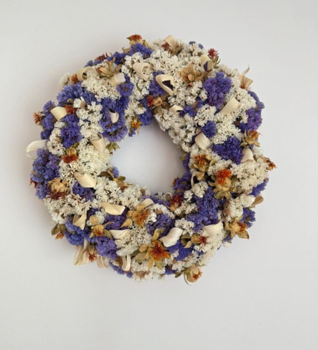 Wianek naturalny na drzwi