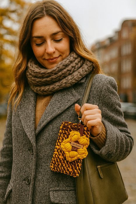 Torebka damska ręcznie wyplatana