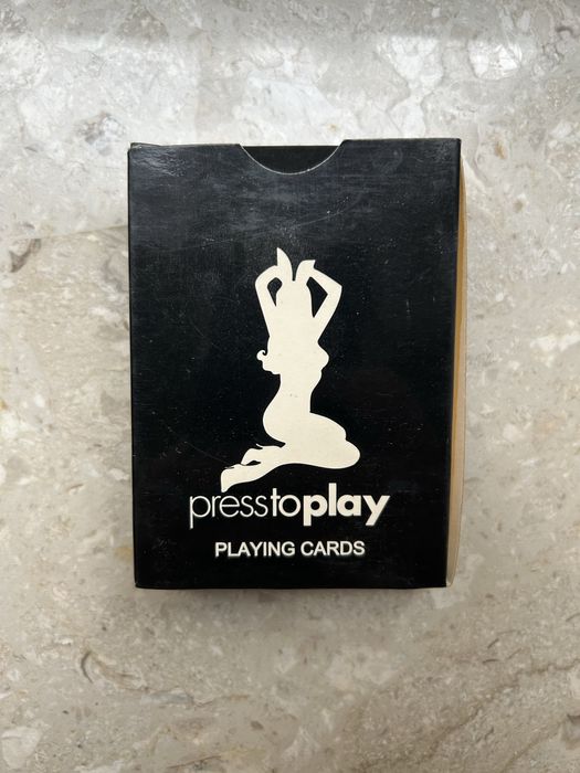 Zestaw kart do gry Press To Play oryginalna talia ciekawy design