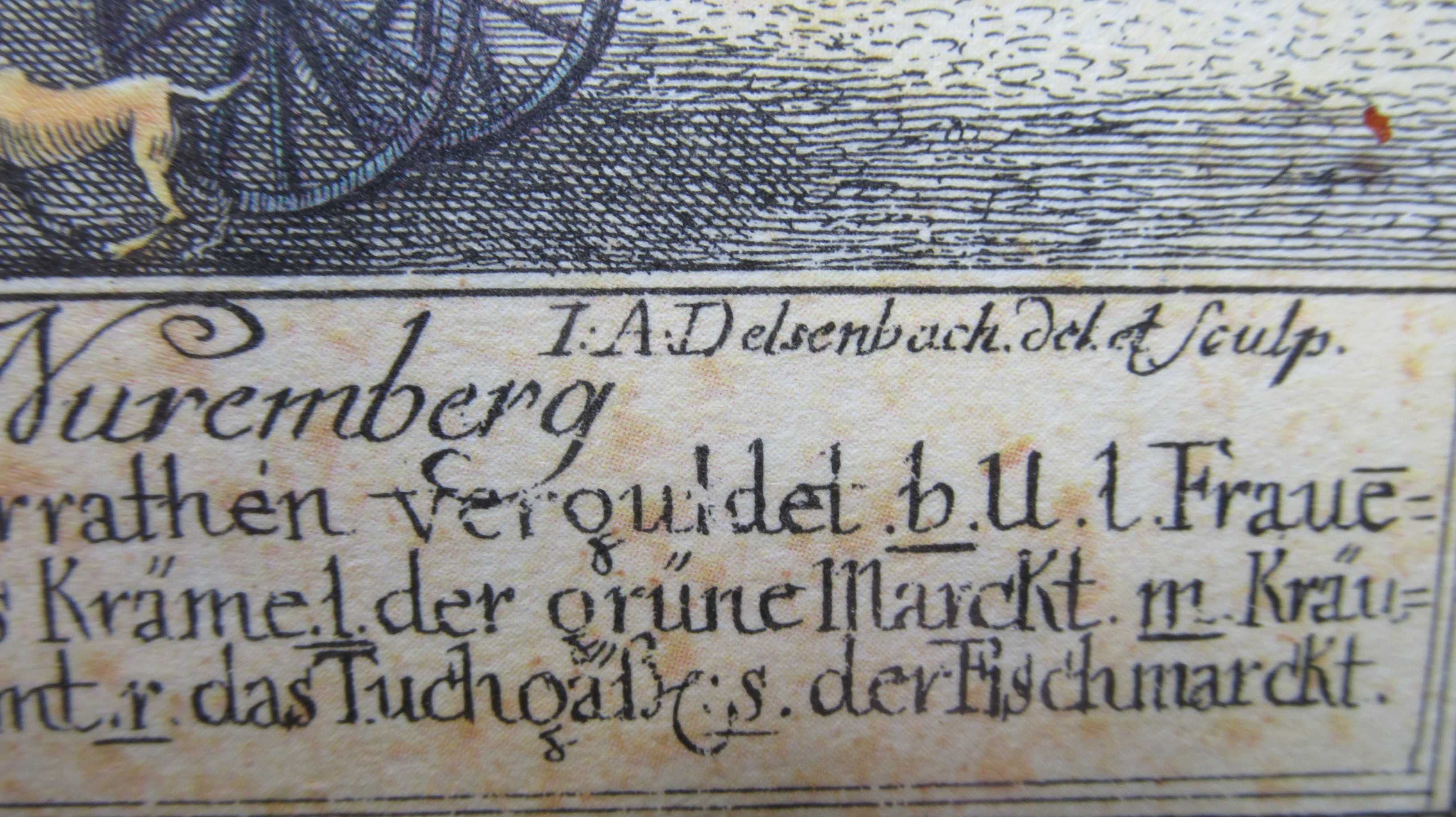 Ryciny  2szt  Nuremberg. Johann Delsenbach