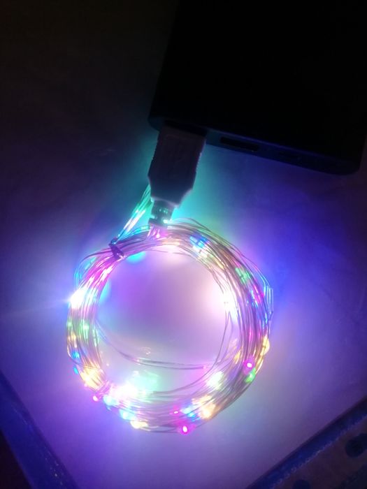 Светодиодная гирлянда с USB/ штора