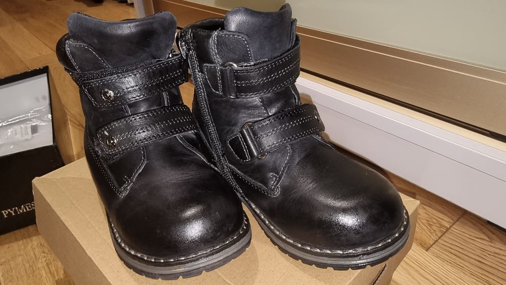 Натуральні шкіряні зимові чобітки термо