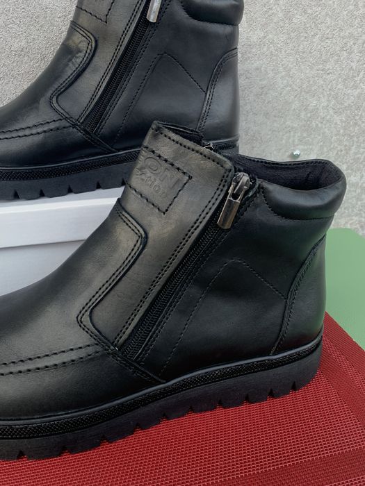 Шикарні Чоловічі зимові черевики кожані р45