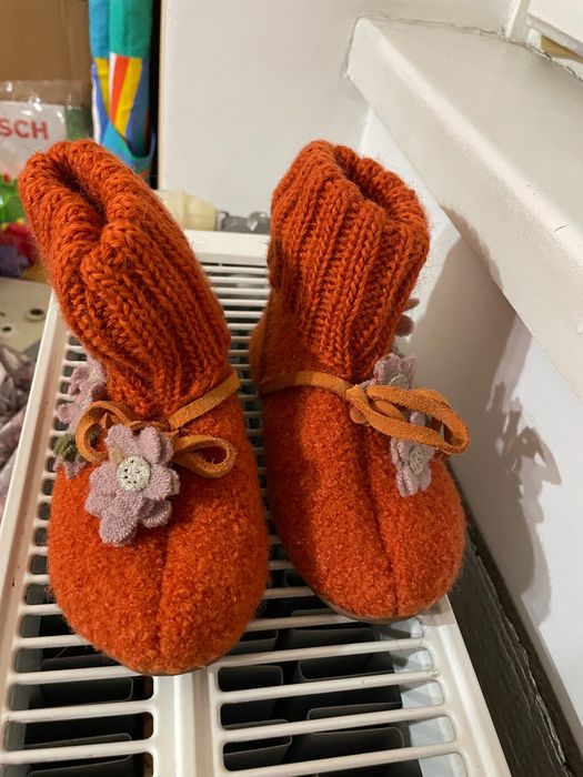 Дитячі теплі домашні тапки взуття тепле шерсть 24 розмір