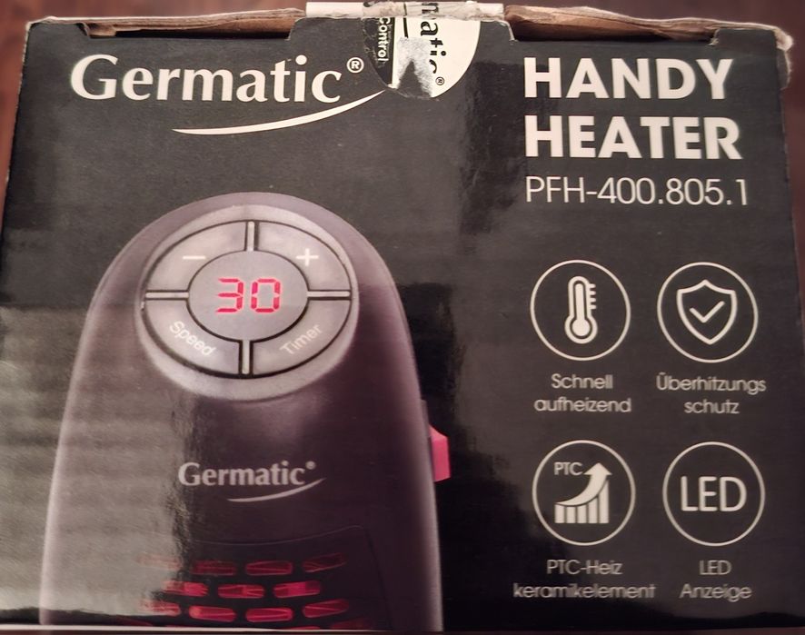 Germatic Компактный Керамичесский Тепловентилятор! ГЕРМАНИЯ!