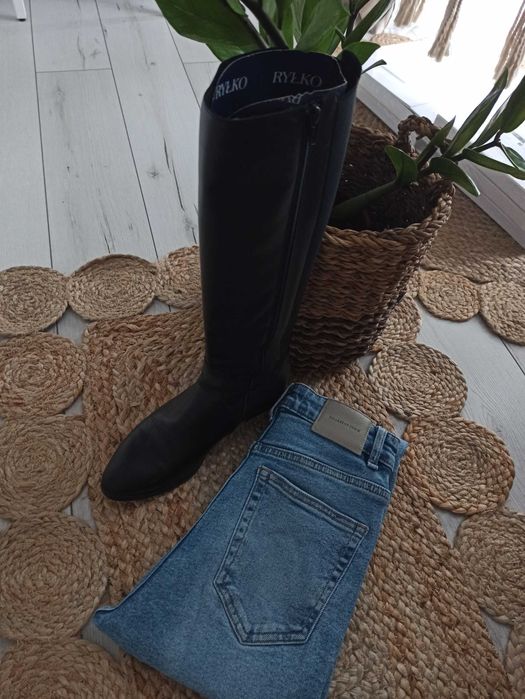 Buty kozaki oficerki skórzane Ryłko 39