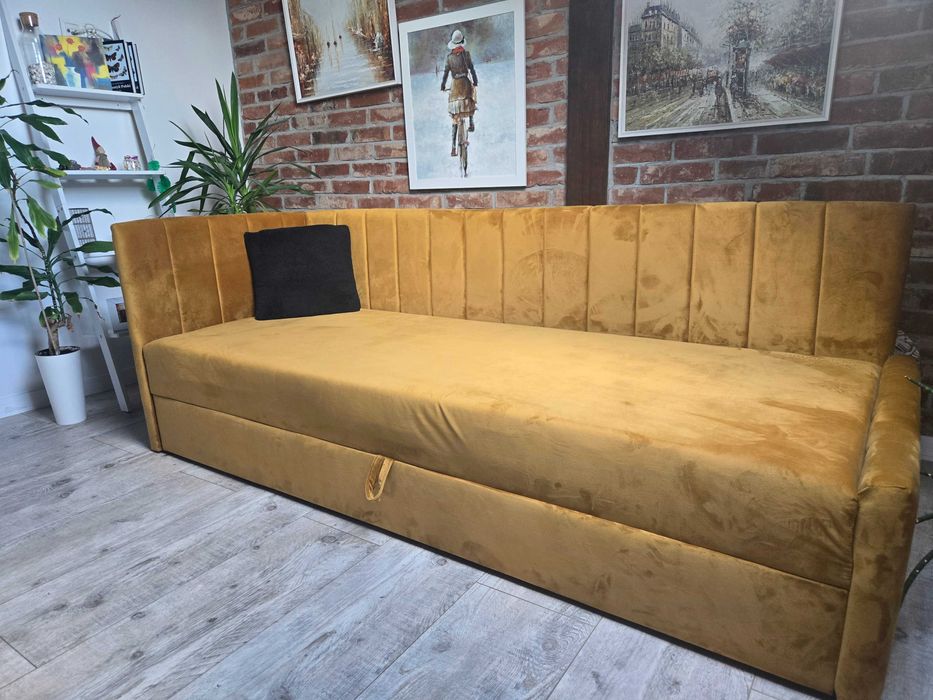 Łóżko tapicerowane dwuosobowe TWINS narożne