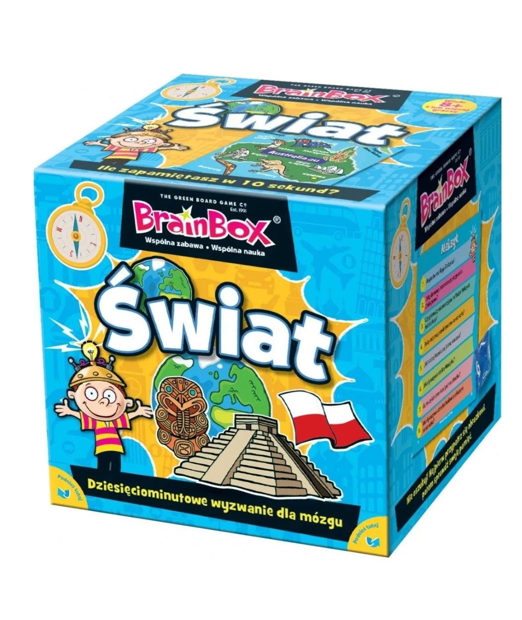 Brain box świat wyzwanie gra edukacja nauka