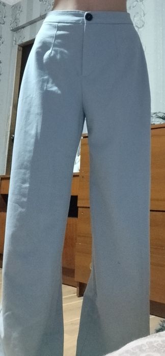 Штаны широкие с талией