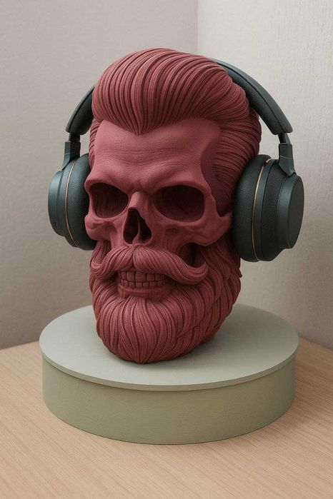 Підставка для навушників Beard Skull