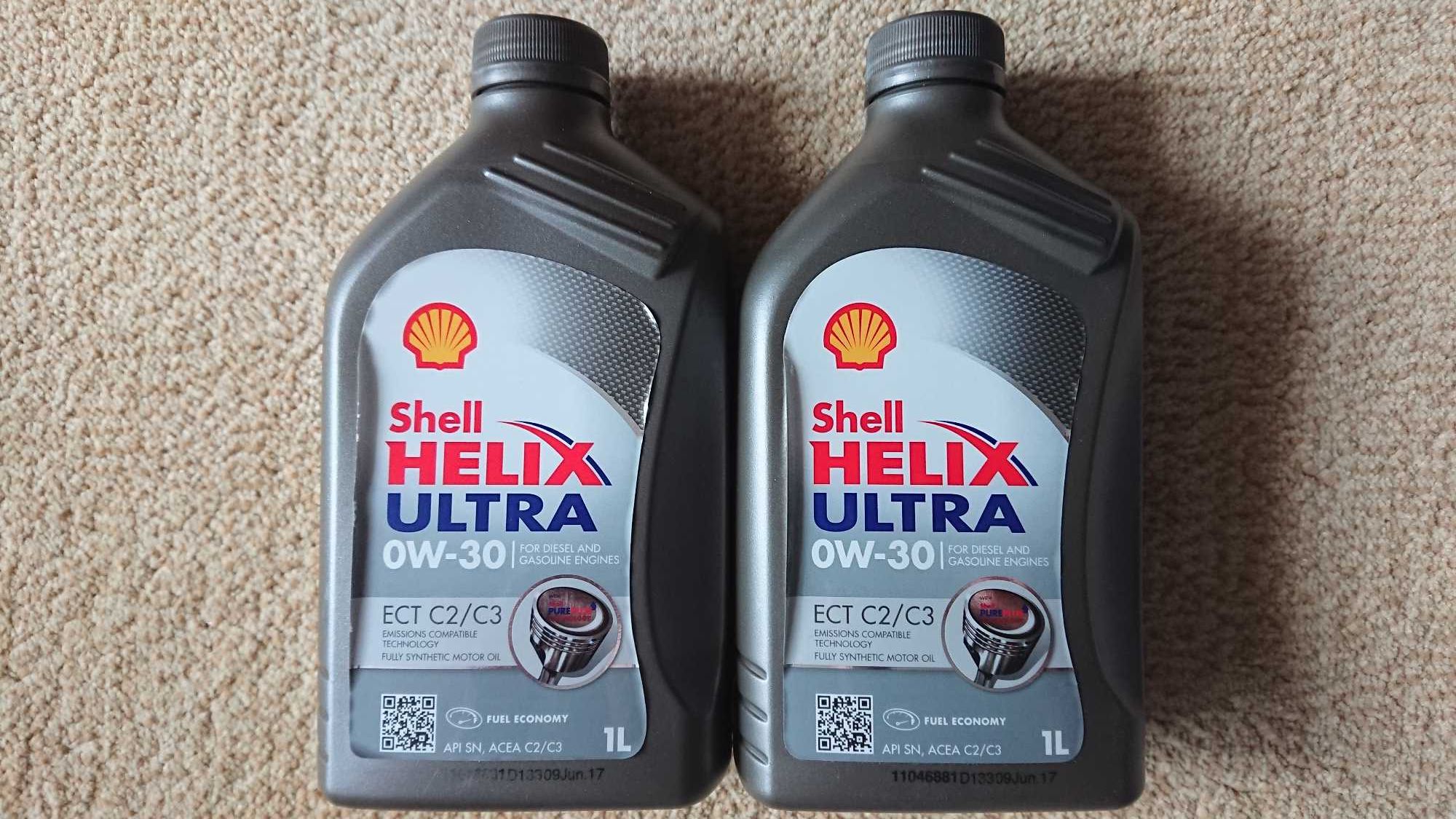 Olej Shell Helix Ultra ECT C2-C3 0W-30 1L 2 sztuki