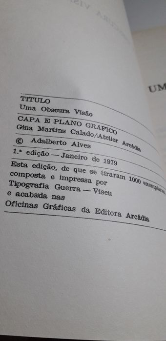 Uma Obscura Visão - Adalberto Alves