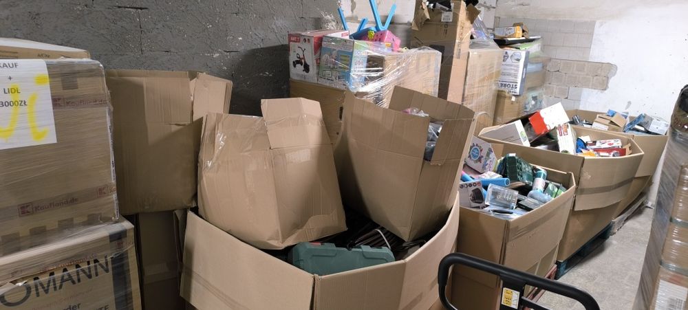 Mix palety zwroty konsumenckie kat A AB abc 18 palet mega cena