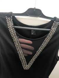 Czarna elegancka sukienka H&M, r. S