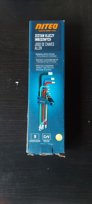 Zestaw kluczy imbusowych + Zestaw kluczy TORX Niteo