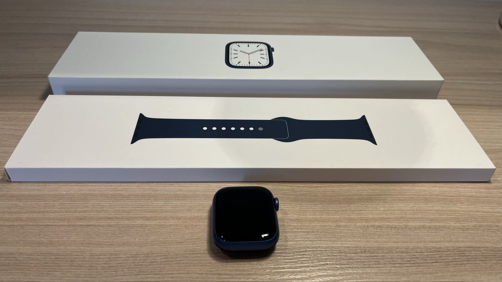 Apple watch 7 41mm granatowy/niebieski