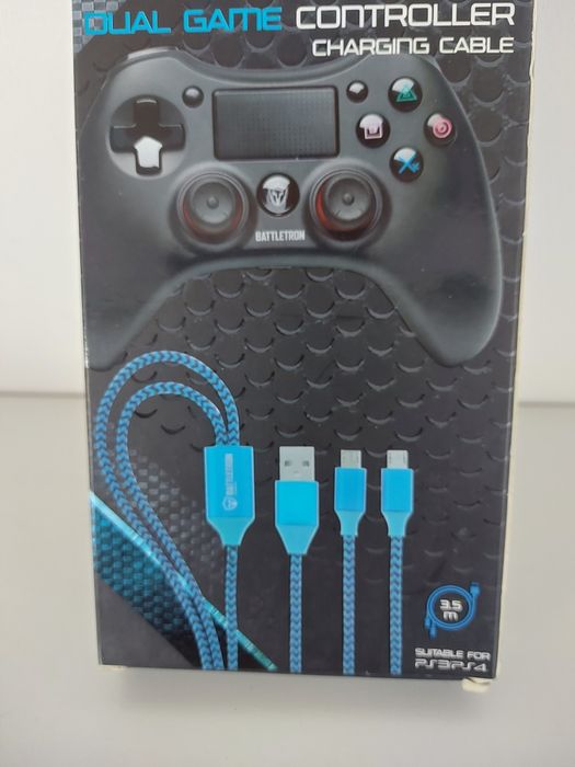 Podwójny przewód Micro USB do ładowania kontrolerów