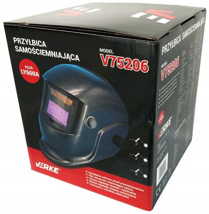Przyłbica Samościemniająca Maska Spawalnicza Filtr VERKE