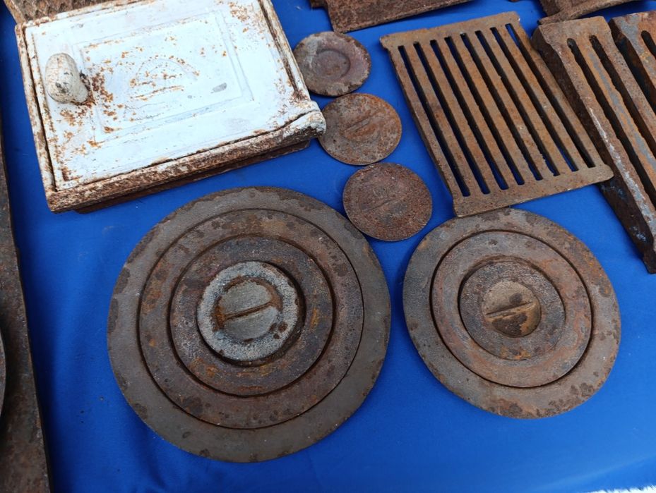 Чугунные запчасти к дровяной печки СССР плита дверца круги дверка двер