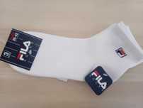 11zł mniej 3pack markowe białe skarpety quarter Fila 39-42 super skład