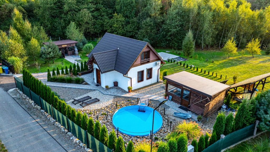 Spa Jacuzzi Sauna Basen Domek w Zaciszu Harklowa ferie wakacje  wynaje