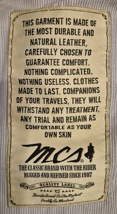 Z216 - Kurtka skórzana Marlboro MCS - rozmiar L - stan idealny