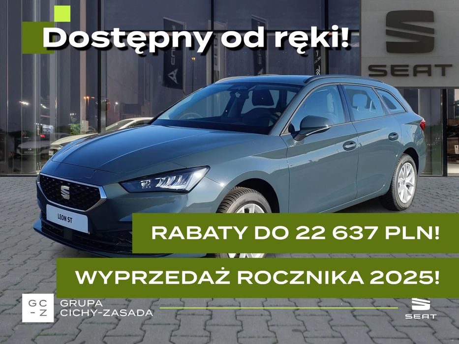 Seat Leon 1.5 eTSI 150 KM 7-biegowa automatyczna - DSG, WYPRZEDAŻ 2025, RABAT!